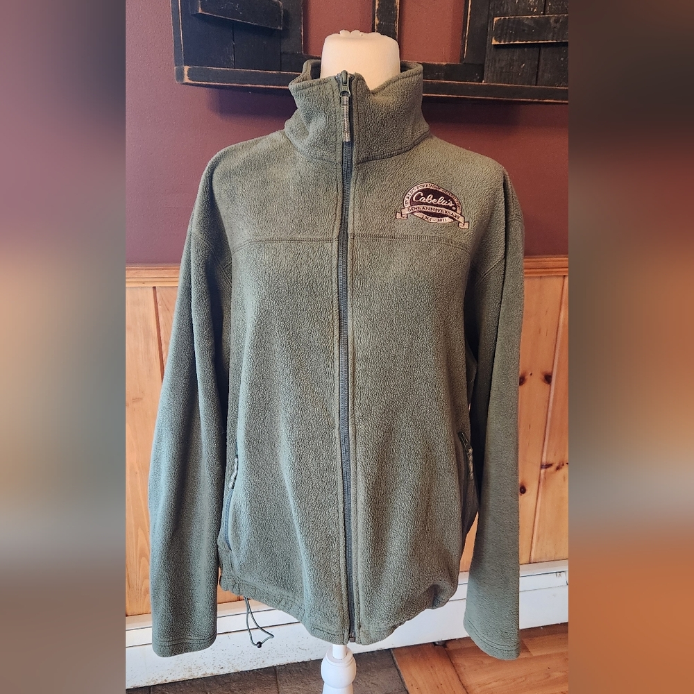 Men's Cabela's Fleece Green Size Large
